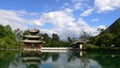 LIJIANG, CHINA: BLACK DRAGON POOL PAGODA Royalty Free Stock Photo