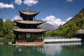 LiJiang, China: Black Dragon Pool Pagoda