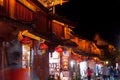 Lijiang Dayan old town at night. Royalty Free Stock Photo