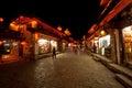 Lijiang Dayan old town at night. Royalty Free Stock Photo