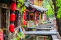 Lijiang Dayan old town scene Royalty Free Stock Photo