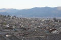 Lijiang old town, the world heritage site of UNESCO, the old house roof of aerial view Royalty Free Stock Photo