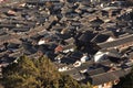 Lijiang old town roofs. Yunnan, China Royalty Free Stock Photo