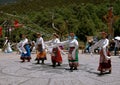 Lijiang Twp, China: Naxi Women Dancing Royalty Free Stock Photo