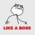 Like a boss meme vector