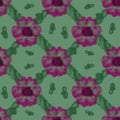Elegant Floral Seamless pattern for printed items. Background in minimalistic style