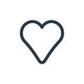like icon vector from ecommerce user interface concept. Thin line illustration of like editable stroke. like linear sign for use