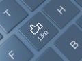 Like Key on Keyboard Royalty Free Stock Photo