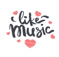 Like music lettering by hand