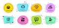 Like, Person idea and Women group icons set. Smile chat, Timer and Exhibitors signs. Vector