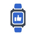 Like, smart watch icon