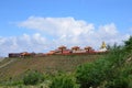 A temple that was met by chance in the mountains