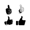 Like thumb icon logo, vector design