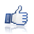 Like thumbs up hand 3d icon