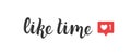 Like time lettering for social media and blogging. SMM and networking. handwriting text
