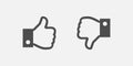 Like and unlike icon vector. Isolated reaction icon vector design