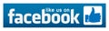 Like us on facebook banner illustrations logo icon for web