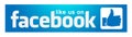 Like us on facebook banner illustrations logo icon for web