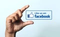 Like us on Facebook icon Royalty Free Stock Photo