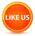 Like Us Natural Orange Round Button Royalty Free Stock Photo