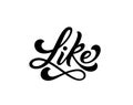 Like word. Hand drawn lettering