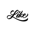 Like word. Hand lettering design