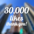 30000 likes Royalty Free Stock Photo