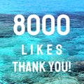 8000 likes