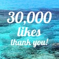 30000 likes Royalty Free Stock Photo