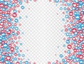 Likes and thumbs up frame on transparent background. Social media elements. Social network symbol. Counter notification. Emoji Royalty Free Stock Photo