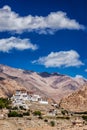 Likir Gompa Tibetan Buddhist monastery in Himalayas Royalty Free Stock Photo