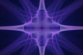 Lilac abstract space symbol in the form of a star with four rays for use in computer graphics and design in games Royalty Free Stock Photo