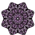 Lilac black mandala mascot lone wolf