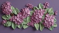 Lilac Bloom made of Plasticine