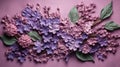 Lilac Bloom made of Plasticine