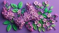 Lilac Bloom made of Plasticine