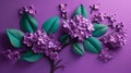 Lilac Bloom made of Plasticine