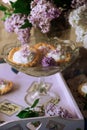 LILAC CREAM TARTS..Style vintage