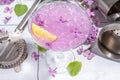 Lilac daikiri drink