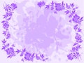 Lilac floral frame