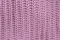 LIlac knitted cotton fabric texture. Macro. Closeup Royalty Free Stock Photo