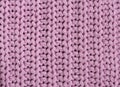 LIlac knitted cotton fabric texture. Macro. Closeup Royalty Free Stock Photo