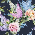 Lilac pattern Royalty Free Stock Photo