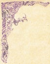 Lilac pattern painted Royalty Free Stock Photo