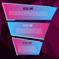 Lilac polygon background for text on colored background