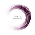 Lilac round elegant transparent wave, lilac wave lines on white background Royalty Free Stock Photo