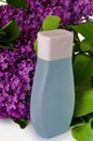 Lilac shampoo isolate Royalty Free Stock Photo