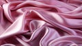 A lilac silk satin fabric cascades in luxurious folds