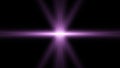 A lilac star, its rays spin and flicker, its rays move in different directions. Future background for business