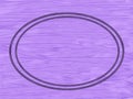 Lilac textural background with oval frame.